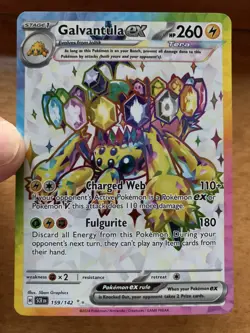 Pokemon Stellar Crown Galvantula EX Ultra Rare Holo Card 159/142 (NM) - Image 4
