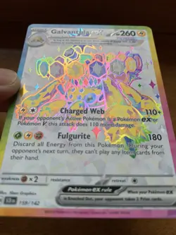 Pokemon Stellar Crown Galvantula EX Ultra Rare Holo Card 159/142 (NM) - Image 5