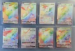 Lot 8 Pokemon Rainbow VMAX, VSTAR, & GX Cards - Gardevoir, Shaymin, Togekiss,... - Image 1