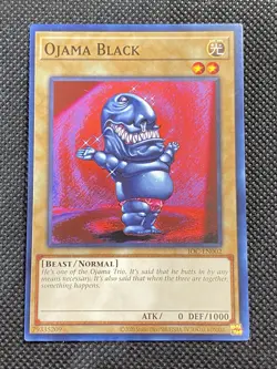 YuGiOh! - Ojama Black IOC-EN002 Common 25th Anniversary Edition Near Mint - Image 1