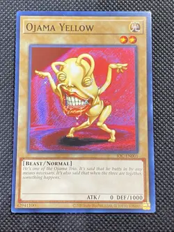 3x YuGiOh! - Ojama Yellow IOC-EN001 Common 25th Anniversary Edition Near Mint - Image 2