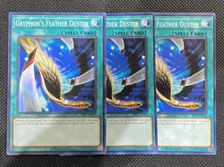 3x YuGiOh! Gryphon's Feather Duster IOC-EN091 Common 25th Anniversary Edition NM - Image 1