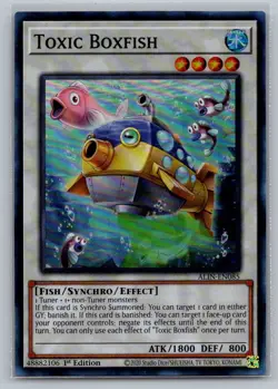 Toxic Boxfish ALIN-EN085 Super Rare Alliance Insight Yu-Gi-Oh Near Mint - Image 1