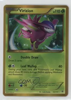 Virizion Pokemon Black & White Plasma Blast #103 - Image 1