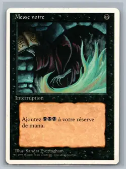Magic MTG FRENCH 4th Edition Dark Ritual (Foreign White Border) CCG TCG Fourth - Image 1