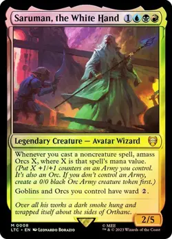 MTG - Saruman, the White Hand - Foil - Lord of the Rings Commander - Magic - Image 1