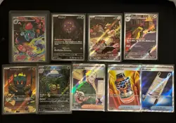 Japanese Pokemon TCG Mega Brave [M1L] AR & SR Bundle 9 Cards - Image 1