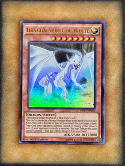 Yugioh Dragon Spirit of White MP17-EN010 Ultra Rare 1st Ed NM - Image 1