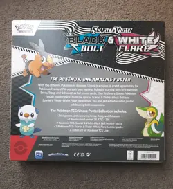 Pokemon TCG Black Bolt and White Flare Poster Collection Box Sealed - Image 2