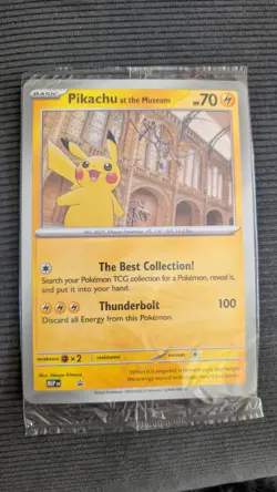 Pikachu At The Museum Pokemon TCG Jumbo Promo Card Natural History Museum - Image 1