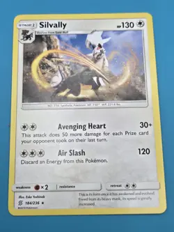Silvally 184/236 Rare Regular Card Unified Minds Deck Exclusives Pokemon LP - Image 1