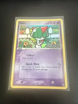 Ralts 81/113 EX Delta Species Stamped Reverse Holo Pokemon TCG Card LP - Image 1
