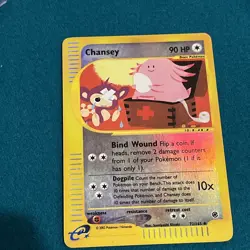 Pokemon TCG Chansey Expedition Base Set Reverse Holo Uncommon Card 72/165 - Image 1