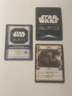 Star Wars Mandalorian Unlimited Grogu Leader Promo Card Pack Sealed (5 Packs) - Image 3