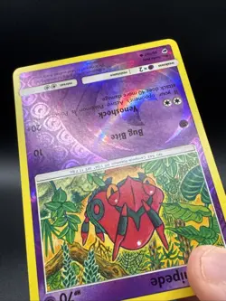REVERSE HOLO Pokemon Sun & Moon Burning Shadows TCG Card Venipede 56/147 - Image 5