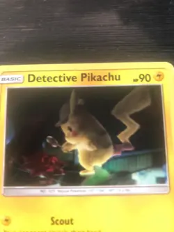 Detective Pikachu 10/18 Detective Pikachu Holo Rare Pokemon Card - Image 4