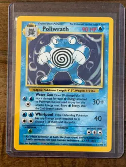 1999 Pokemon Base Set Poliwrath Holo 13/102 WOTC Vintage Rare Card - Image 1