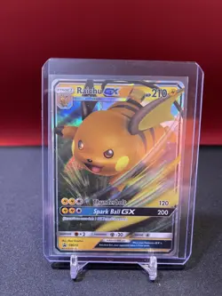 Pokemon Hidden Fates Raichu GX Tin Promo Card Black Star SM213 - Image 1