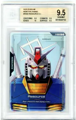 BGS GEM MINT 9.5 Resource R-002 C+ Newtype Rising - Gundam Card Game (2025) - Image 1