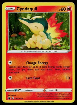 Pokemon Card Sword & Shield Promo Cyndaquil SWSH221 Promo Holo - Image 1