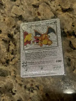 POKEMON CHARIZARD SILVER 1999 CARD GAMEFREAK - Image 1