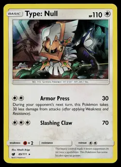 Pokemon Card Crimson Invasion Type: Null 89/111 Holo Rare - Image 1