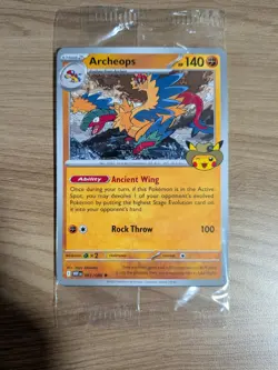 Exclusive Pokemon Chicago Field Museum Fossil Exhibit Archeops Promo Card Sealed - Image 1
