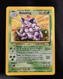 Pokemon TCG Nidoking Base Set 2 Holo Unlimited Rare Card 11/130 - Image 1