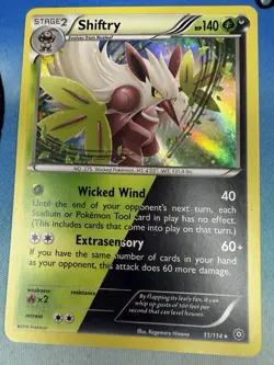 Shiftry 11/114 XY Steam Seige Holo 2016 Dual Type Pokemon Card - Image 1