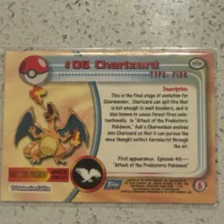 Pokemon Card Charizard #06 Topps Series - Image 2