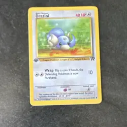 Pokemon Dratini 1st Edition Team Rocket 53/82 Regular Basic Card English 2000 - Image 1