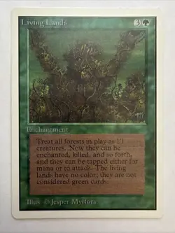 Living Lands Unlimited Edition LP MTG Magic The Gathering Vintage 1993 - Image 1