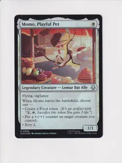 MAGIC MTG AVATAR: THE LAST AIRBENDER FOIL MOMO, PLAYFUL PET (CB) - Image 1
