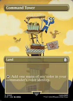 Command Tower (Borderless) FOIL - Universes Beyond: Fallout (PIP) - Image 1