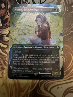 Aerith, Last Ancient (Borderless) (Chocobo Track Foil) Commander: Final Fantasy - Image 1