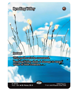 Rending Volley - Borderless Avatar MTG - Image 1