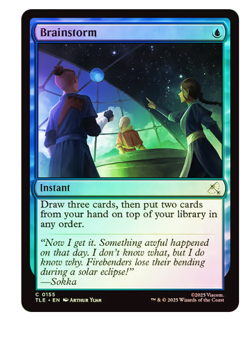 Brainstorm - Foil Avatar MTG - Image 1