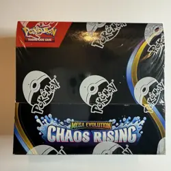 2026 Pokemon TCG Mega Evolution Chaos Rising Booster Box New Factory Sealed ME04 - Image 1