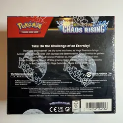 2026 Pokemon TCG Mega Evolution Chaos Rising Booster Box New Factory Sealed ME04 - Image 2