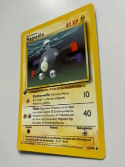 1st Edition Magnetilo Magnemite 53/102 German Base Set WOTC Pokemon Card NM - Image 2