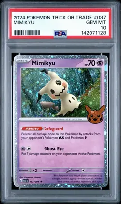 2024 POKEMON TRICK OR TRADE #037 MIMIKYU PSA 10 - Image 3