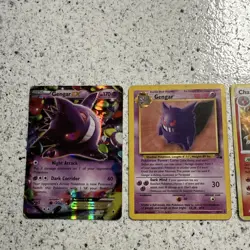 4 Pokemon card lot! 2 gengars, charizard and lugia promo - Image 1