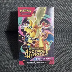 Pokemon TCG Booster Bundle Mega Evolution—Ascended Heroes English 6+ 6 Packs - Image 1