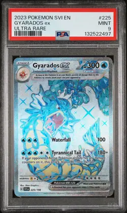 2023 POKEMON SVI EN-SCARLET & VIOLET ULTRA RARE #225 GYARADOS EX PSA 9 - Image 1