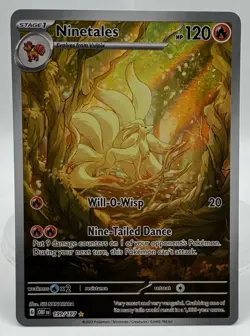 Pokemon TCG - Ninetales 199/197 Obsidian Flames Illus. Rare, EN, NM+ - Image 1