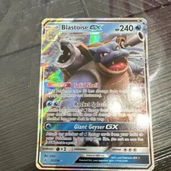 The Pokemon Company Blastoise GX 35/214 SM Unbroken Bonds Holo GX UR 240 HP Eng - Image 1