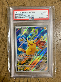 PSA 10 Pikachu 027 Sv: Scarlet & Violet Promo Cards Holo - Image 1