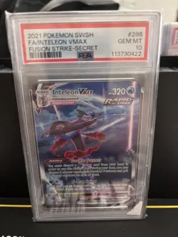 Pokemon Fusion Strike Inteleon Vmax 266/264 PSA 10 - Image 1