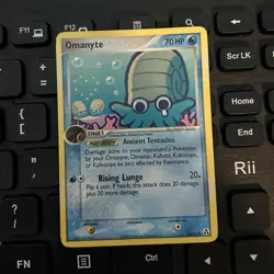 Pokemon TCG Omanyte 60/92 Legend Maker 2006 Regular Common 70 HP Rising Lunge - Image 1