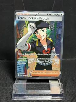 Team Rocket's Proton 227/182 Ultra Rare Destined Rivals Pokemon Near Mint - Image 1